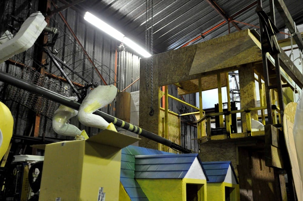 Construction du char 2015 "Au Gré des Vents" System'D Association. Début 2015