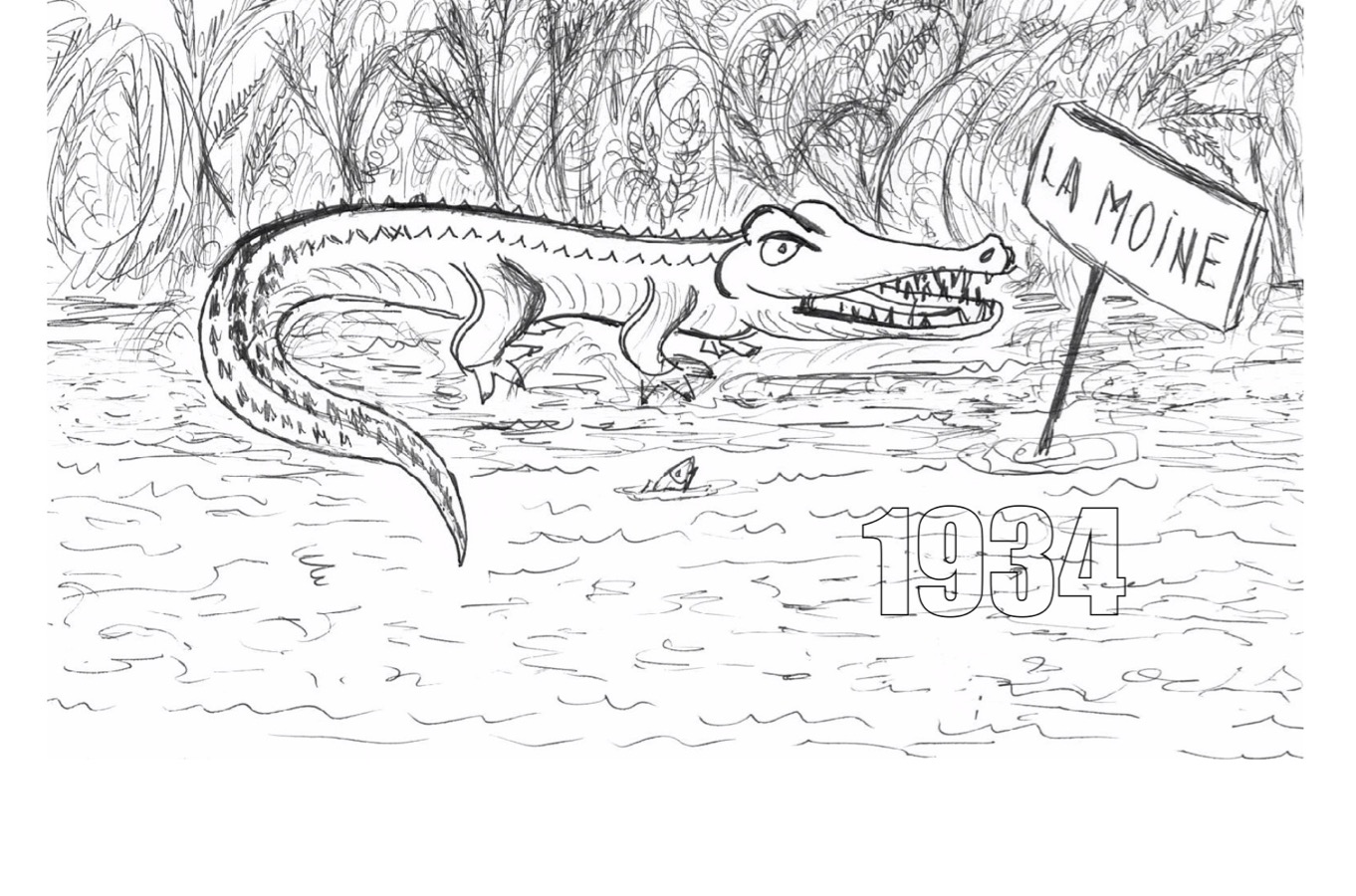 Cholet Du crocodile dans la Moine en 1934 aux crocodiles de 2019