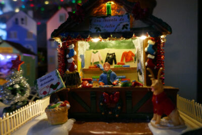 Joyeux Noël miniature 2022 et effets de neige