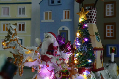 Joyeux Noël miniature 2022 et effets de neige