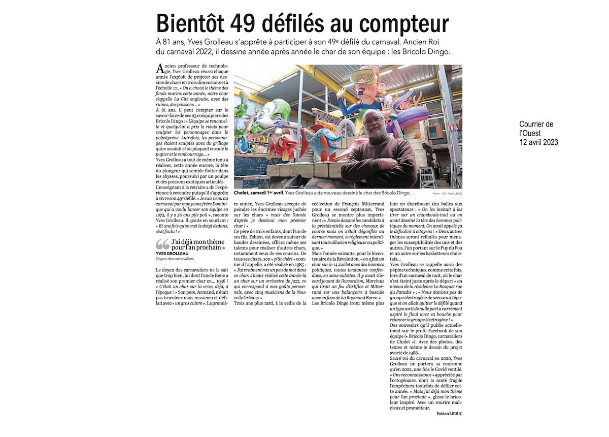 Carnaval de Cholet LMe temps de la presse