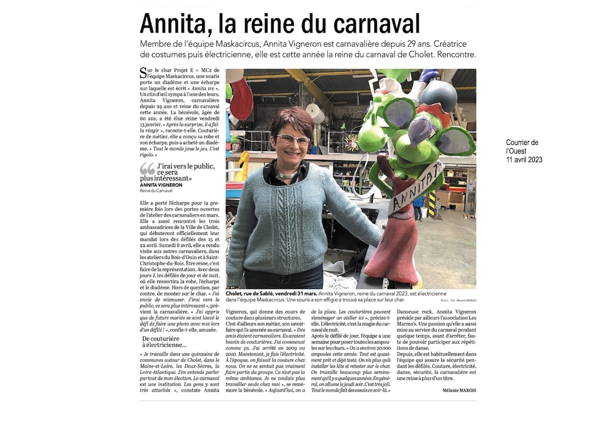 Carnaval de Cholet Le temps de la presse