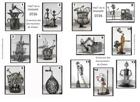 Cholet – Les 13 œuvres de la Nuit de la Soudure 2026